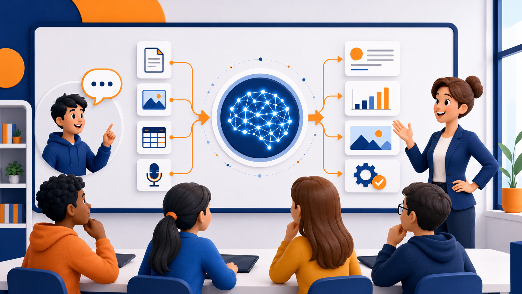 Educational visual for Understanding AI Around Us
